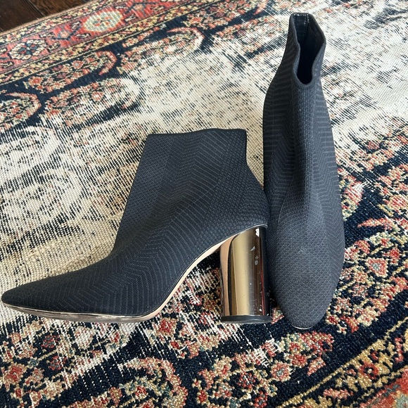 Black and chrome heel slip boot - Picture 1 of 4